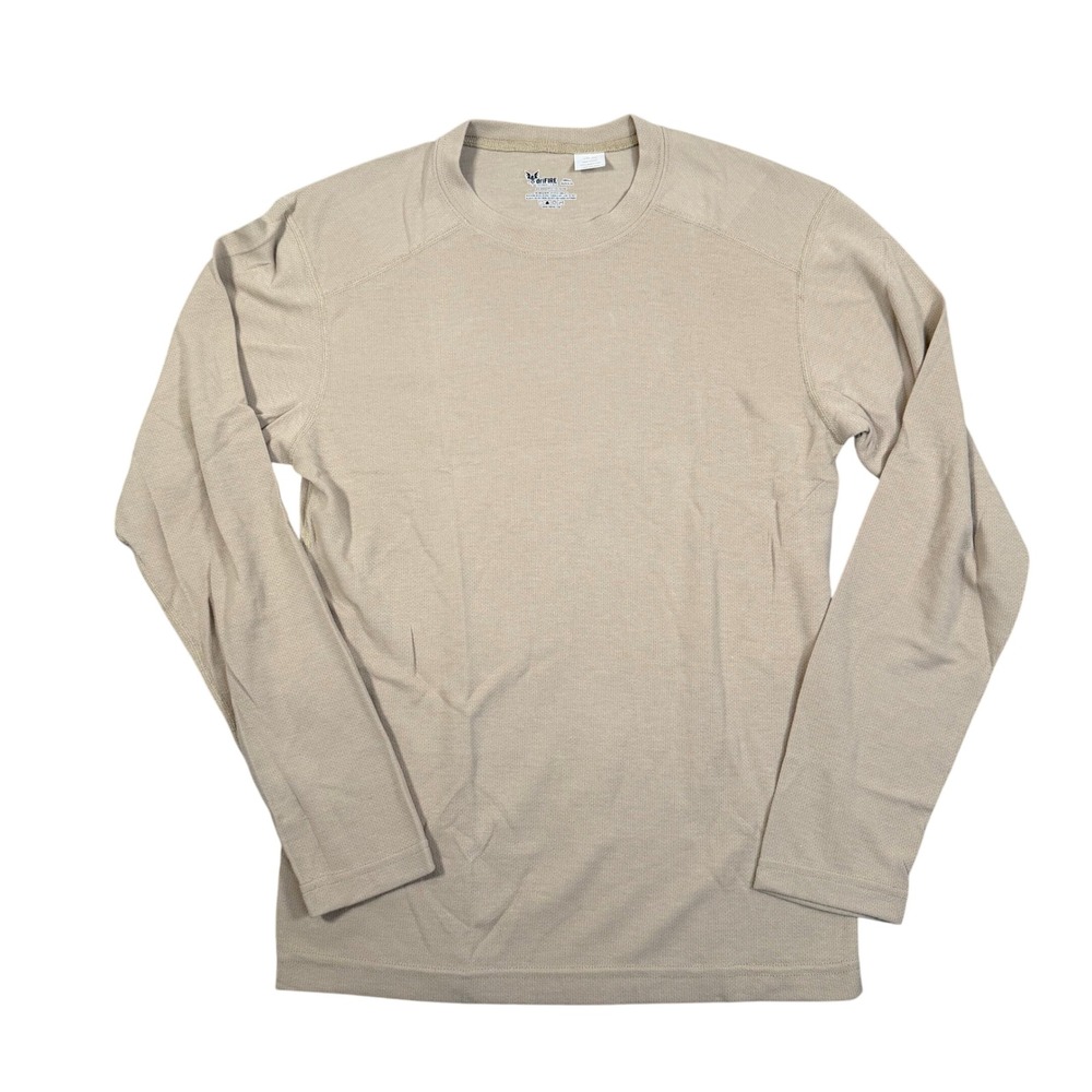 Drifire Performance FR Shirt Mens Small Tan Long Sleeve Base Layer Made in USA